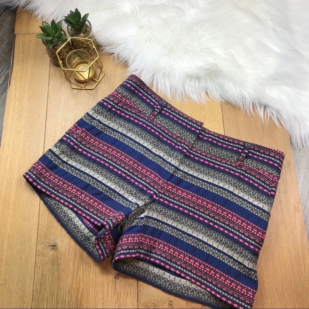 Ann Taylor Loft Riviera Striped Shorts #647